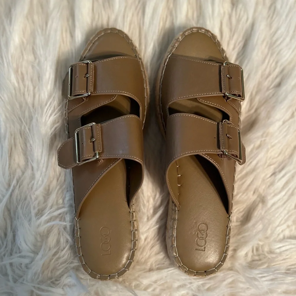LOGO Lindsay Tan Espadrille Sandals, Women’s 9 - Picture 2 of 8